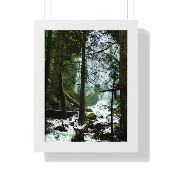 Moonfalls Oregon Waterfall Wall Art Design Poster Print Decor for Home & Office - Picture 8 of 9